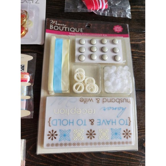 LOT - Journal Scrapbook Embellishments Ribbon & Accessories Retired New #26 - Picture 15 of 16
